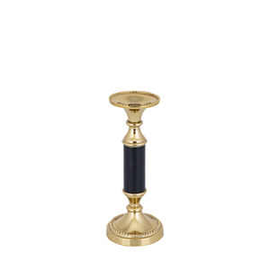 Ronja Ant Gold alu candle holder black center S 2
