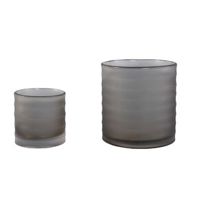 Aldan Gray round glass hand-ground striped Stormlight 3
