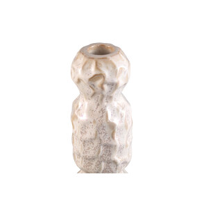 Candle holder Kirsey Cream made of ceramic, irregular C 2