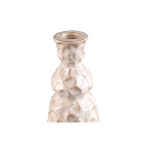 Candle holder Kirsey Cream made of ceramic, irregular shape B 2