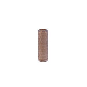 Vaela Beige Glas handgeschliffene Wabenvase S