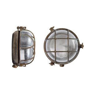 Tortuga 200.14 Außenwandlampe, Messing antik kupferfarben, Opalglas