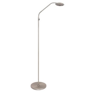 Floor lamp Zenith 2 Akku 4398ST brushed steel with flex arm 2