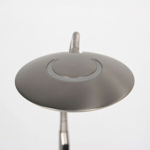 Floor lamp Zenith 2 Akku 4398ST brushed steel with flex arm 3