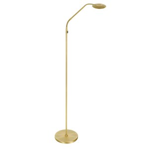 Bodenlampe Zenith 2 Akku 4398ME gebürstetes Messing mit Flexarm