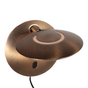 Bronzene Wandlampe Zenith 2 4396BR mit Fernbedienung