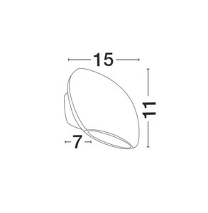 Outdoor wall light COMO L 15 cm 4