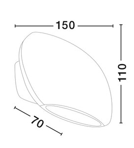 Outdoor wall light COMO L 15 cm 5
