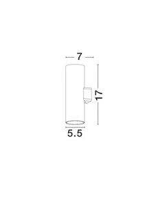 Outdoor wall light ALP H 17 cm 4