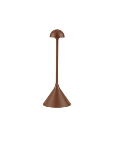 Rechargeable table lamp DALT Corten steel 2