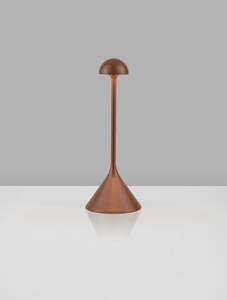 Rechargeable table lamp DALT Corten steel 4