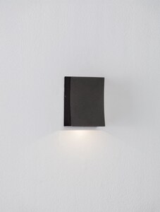 Außenwandleuchte BOXY Schwarz H 9 cm 4