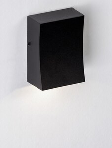 Außenwandleuchte BOXY Schwarz H 9 cm 5