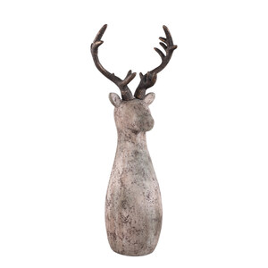Rosalio hellbraune Zement-Rentierfigur L 1