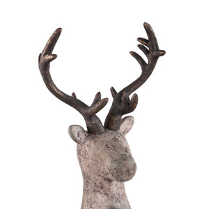 Rosalio hellbraune Zement-Rentierfigur L 4