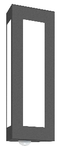 Wall outdoor luminaire 21/BM with motion detector