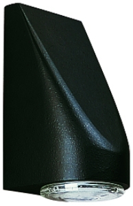 Wandleuchte, Alu, schwarz
