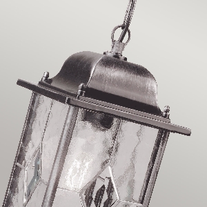 Wexford 1 Light Chain Lantern - Black/Silver 4