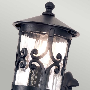 Hereford 1 Light Wall Lantern - Black 2