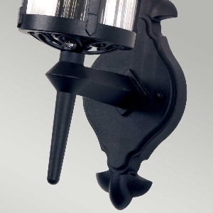 Hereford 1 Light Wall Lantern - Black 3