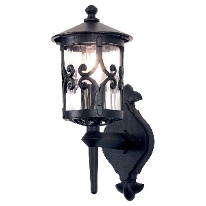 Hereford 1 Licht Wandlaterne - Schwarz