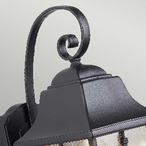Kent 1 Light Wall Lantern - Black 3