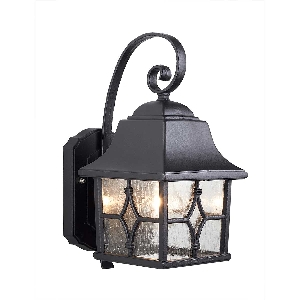 Kent 1 Light Wall Lantern - Black 1