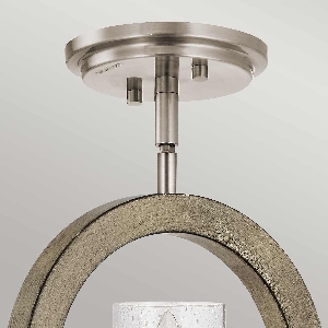 Grand Bank 1 leichte Wandleuchte/ Mini-Pendant/ Semi-Flush - Distressed Antique Grey