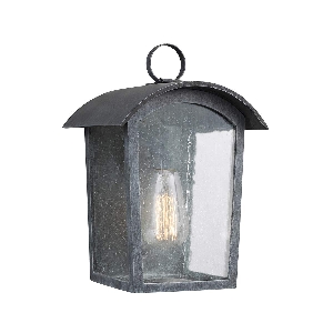 Hodges 1 Licht kleine Wandlaterne - Esche schwarz