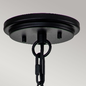 Huntersfield 3 Light Large Chain Lantern - Black 3