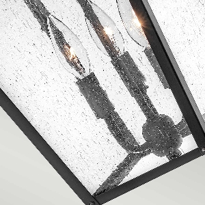 Huntersfield 3 Light Large Chain Lantern - Black 2