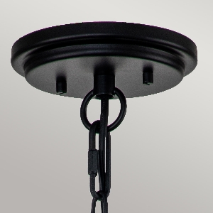Huntersfield 1 Light Small Chain Lantern - Black 3