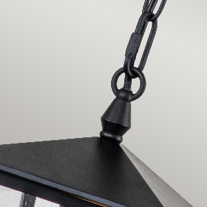 Huntersfield 1 Light Small Chain Lantern - Black 4