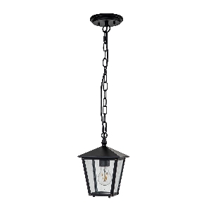 Huntersfield 1 Light Small Chain Lantern - Black 5