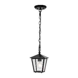 Huntersfield 1 Light Small Kettenlaterne - Schwarz