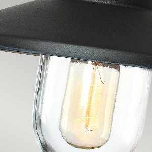 Klampenborg 1 Light Wall Lantern - Black 2