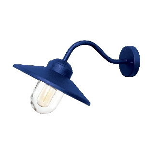 Klampenborg 1 lt Wall Lantern - Navy Blue 1