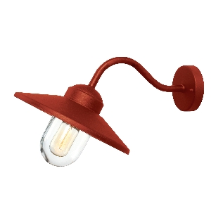 Klampenborg 1 lt Wall Lantern - Oxide Red 2