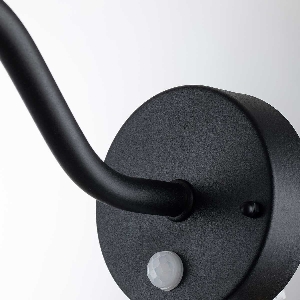 Klampenborg 1 Light Wall Lantern with PIR - Black 4