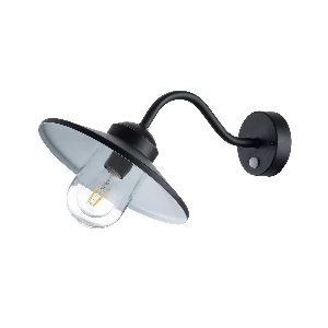 Klampenborg 1 Light Wall Lantern with PIR - Black 5