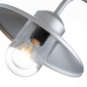 Klampenborg 1 Light Wall Lantern with PIR - Silver 2