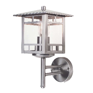 Kolne 1 Light Wall Lantern - Stainless Steel 1