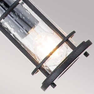 Lighthouse 1 Light Small Chain Lantern - Textured Black 4