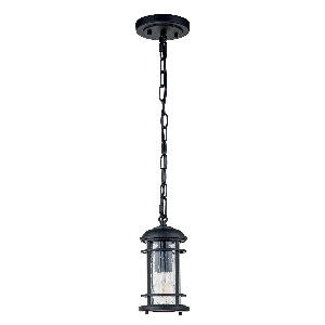 Lighthouse 1 Light Small Chain Lantern - Textured Black 5