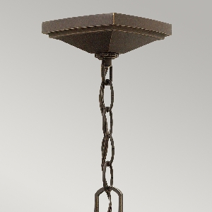 Manhattan 1 Light Chain Lantern - Oil Rubbed Bronze 3