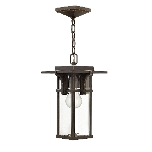 Manhattan 1 Light Chain Lantern - Oil Rubbed Bronze