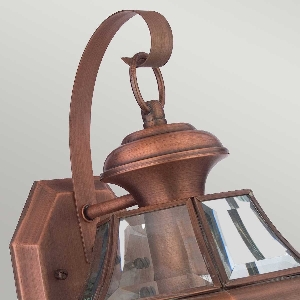 Newbury 1 Light Medium Wall Lantern - Lacquered Aged Copper 2