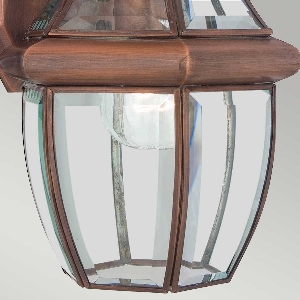 Newbury 1 Light Medium Wall Lantern - Lacquered Aged Copper 4
