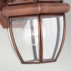 Newbury 1 Light Small Wall Lantern - Lacquered Aged Copper 4