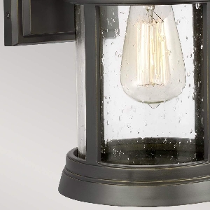 Newport 1 Light Medium Wall Lantern - Antique Bronze 3